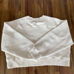 Lululemon textured crop sweatshirt